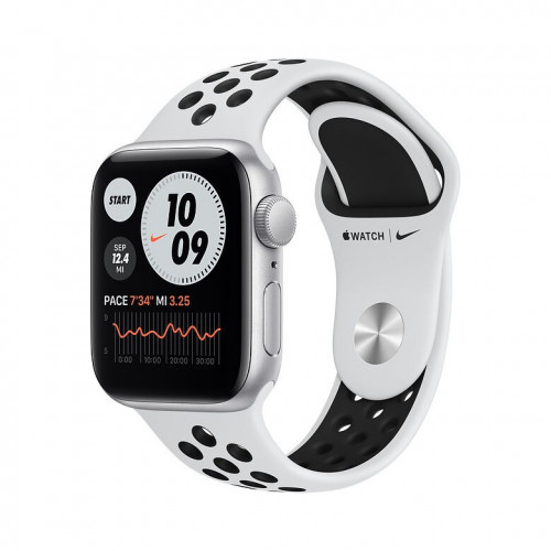 Apple Watch Nike SE GPS 40mm Silver Aluminum Case w. Pure Platinum/Black Nike Sport B. (MYYD2) б/у